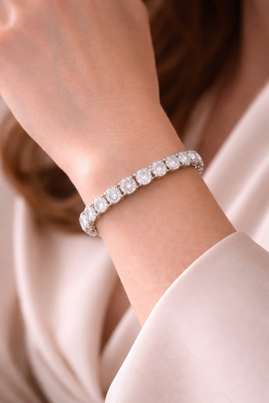 Silver Diamond Bracelet