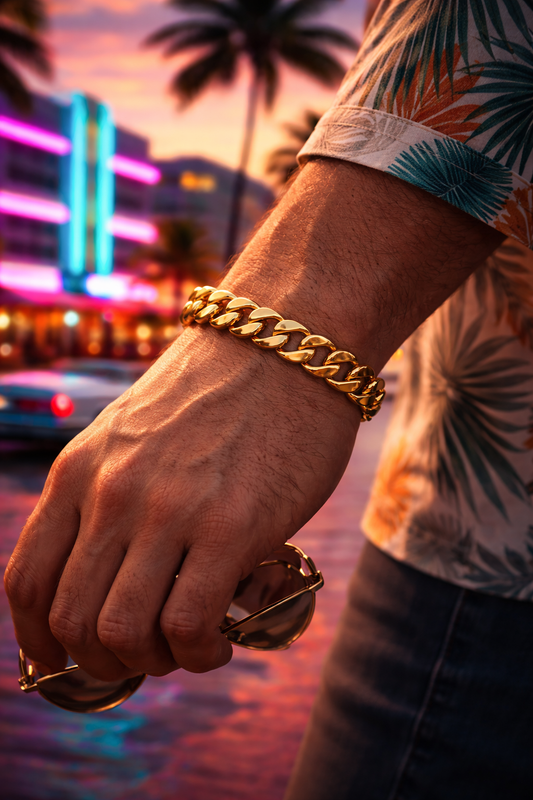Gold Cuban Bracelet Men